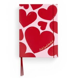 Kate Spade New York Sweet Hearts Take Note Extra Large Notebook in Blush